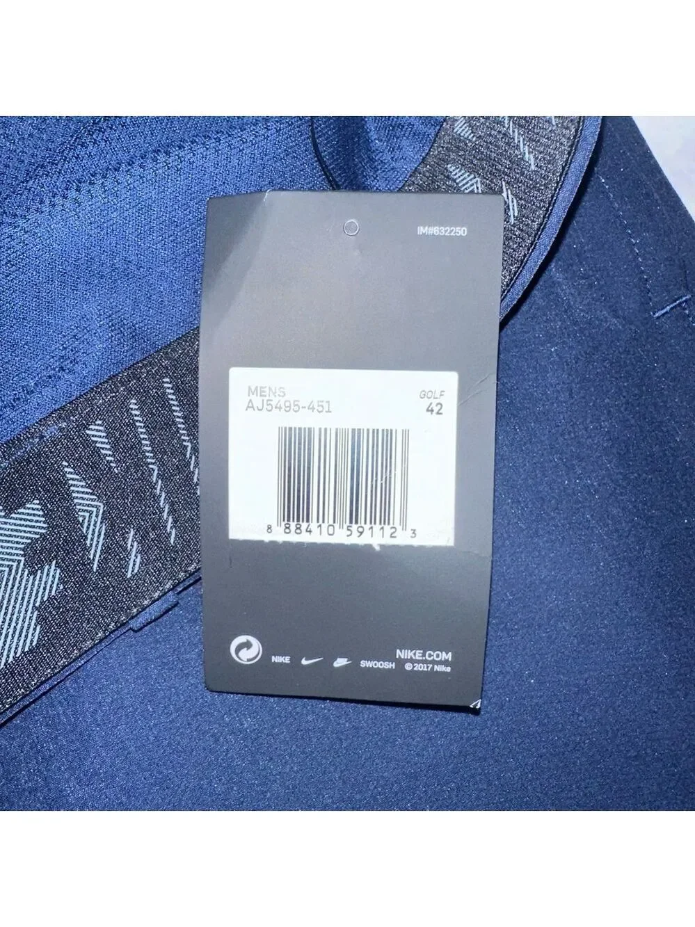 NWT Men’s Size 42 Standard Fit Nike Flex Navy Blue Golf Shorts